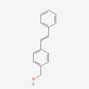 molecular formula C15H14O B8750950 Benzenemethanol, 4-(2-phenylethenyl)- 