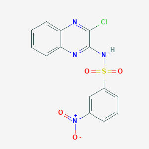 N-(3-chloroquinoxalin-2-yl)-3-nitrobenzenesulfonamide