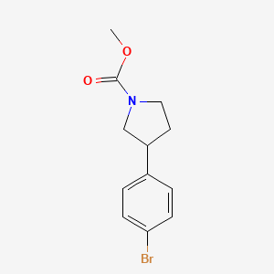 Methyl 3-(4-bromophenyl)pyrrolidine-1-carboxylate