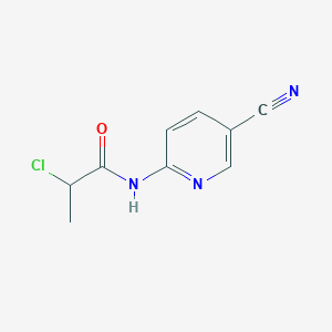 2-Chloro-N-(5-cyanopyridin-2-yl)propionamide