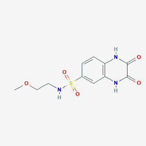 2,3-dihydroxy-N-(2-methoxyethyl)quinoxaline-6-sulfonamide