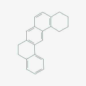 molecular formula C22H20 B087512 DIBENZ(a,j)ANTHRACENE, 1,2,3,4,8,9-HEXAHYDRO- CAS No. 16310-69-3