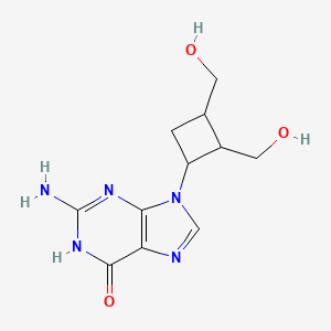 2-amino-9-[2,3-bis(hydroxymethyl)cyclobutyl]-3H-purin-6-one