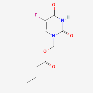 Butanoic acid, (5-fluoro-3,4-dihydro-2,4-dioxo-1(2H)-pyrimidinyl)methyl ester