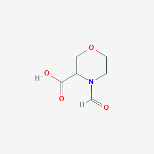 molecular formula C6H9NO4 B8751409 4-Formyl-morpholine-3-carboxylic acid 