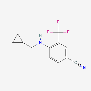 4-[(Cyclopropylmethyl)amino]-3-(trifluoromethyl)benzonitrile