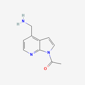 1-(4-(Aminomethyl)-1H-pyrrolo[2,3-b]pyridin-1-yl)ethanone