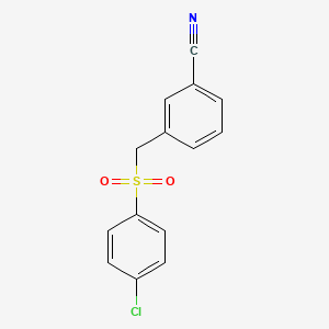 3-((4-Chlorophenylsulfonyl)methyl)benzonitrile