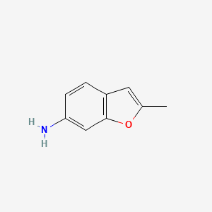 molecular formula C9H9NO B8751528 6-Benzofuranamine,2-methyl-(9CI) 