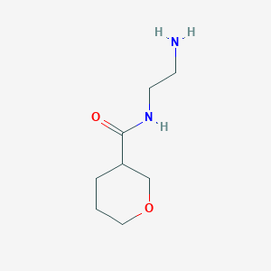 molecular formula C8H16N2O2 B8751560 N-(2-Aminoethyl)oxane-3-carboxamide CAS No. 91376-19-1