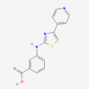 3-(4-Pyrid-4-ylthiazol-2-ylamino)benzoic acid
