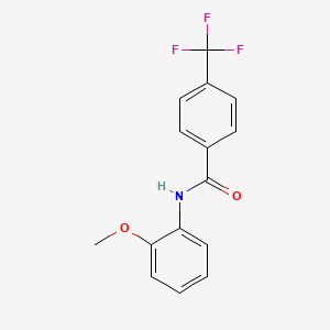 molecular formula C15H12F3NO2 B8751701 N-(2-methoxyphenyl)-4-(trifluoromethyl)benzamide 