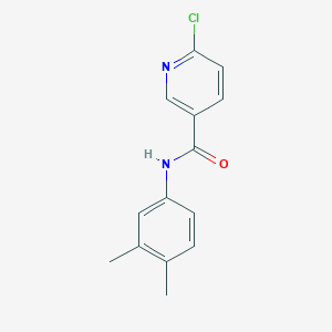 6-chloro-N-(3,4-dimethylphenyl)pyridine-3-carboxamide