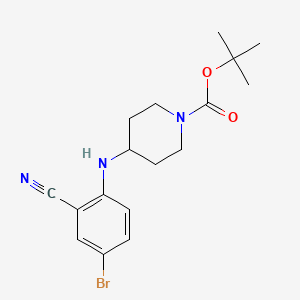 molecular formula C17H22BrN3O2 B8751778 tert-butyl 4-(4-broMo-2- 