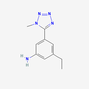 3-Ethyl-5-(1-methyl-1H-tetrazol-5-yl)aniline