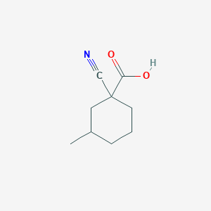 1-Cyano-3-methylcyclohexane-1-carboxylic acid