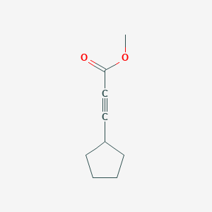 molecular formula C9H12O2 B8751834 Methyl 3-cyclopentylprop-2-ynoate 