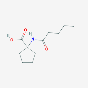 1-(Pentanoylamino)cyclopentane-1-carboxylic acid
