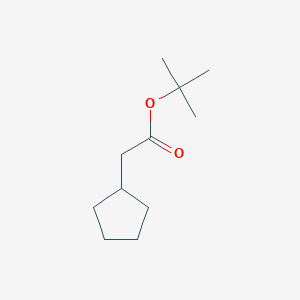 molecular formula C11H20O2 B8751937 Tert-butyl 2-cyclopentylacetate CAS No. 88931-75-3