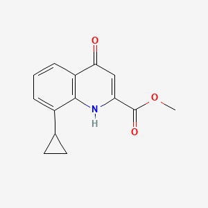 Methyl 8-cyclopropyl-4-oxo-1,4-dihydroquinoline-2-carboxylate