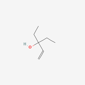 molecular formula C7H14O B8752074 1-Penten-3-ol, 3-ethyl- CAS No. 994-26-3