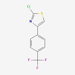 2-Chloro-4-[4-(trifluoromethyl)phenyl]-1,3-thiazole