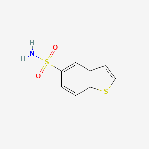 molecular formula C8H7NO2S2 B8752256 1-BENZOTHIOPHENE-5-SULFONAMIDE CAS No. 145951-27-5