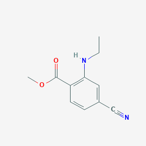 molecular formula C11H12N2O2 B8752271 Methyl 4-cyano-2-(ethylamino)benzoate CAS No. 652997-54-1