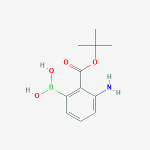 [3-Amino-2-[(2-methylpropan-2-yl)oxycarbonyl]phenyl]boronic acid