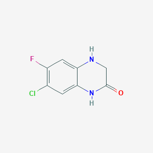 7-Chloro-3,4-dihydro-6-fluoro-quinoxaline-2(1H)-one
