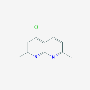 molecular formula C10H9ClN2 B8752282 4-chloro-2,7-dimethyl-1,8-naphthyridine CAS No. 84670-41-7