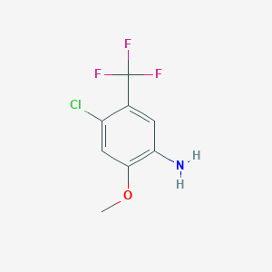 4-Chloro-2-methoxy-5-(trifluoromethyl)benzenamine