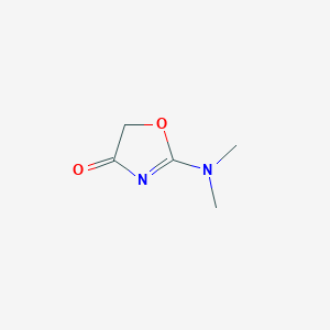 molecular formula C5H8N2O2 B8752345 2-(Dimethylamino)oxazol-4(5H)-one CAS No. 15381-69-8