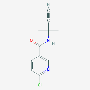 6-Chloro-N-(2-methylbut-3-yn-2-yl)pyridine-3-carboxamide
