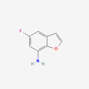 molecular formula C8H6FNO B8752364 7-Amino-5-fluorobenzofuran 