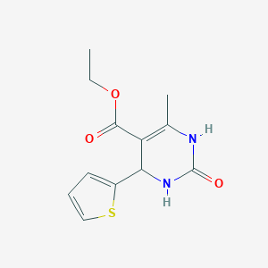 B087524 Ethyl 6-methyl-2-oxo-4-(thiophen-2-yl)-1,2,3,4-tetrahydropyrimidine-5-carboxylate CAS No. 5948-72-1