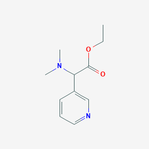 molecular formula C11H16N2O2 B8752425 Ethyl 2-(dimethylamino)-2-(pyridin-3-yl)acetate CAS No. 347186-72-5
