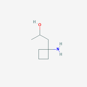 molecular formula C7H15NO B8752435 1-(1-Aminocyclobutyl)propan-2-ol 