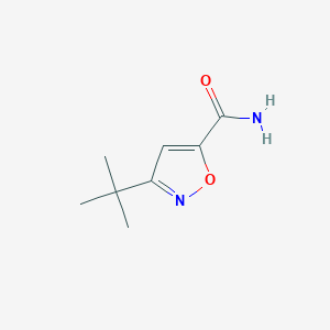 molecular formula C8H12N2O2 B8752438 3-(Tert-butyl)isoxazole-5-carboxamide 