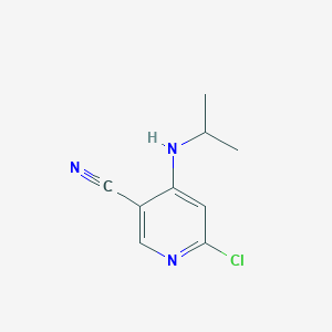 molecular formula C9H10ClN3 B8752440 6-Chloro-4-(isopropylamino)nicotinonitrile 