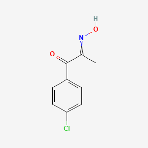 molecular formula C9H8ClNO2 B8752471 1-(4-Chlorophenyl)-2-(N-hydroxyimino)propan-1-one 