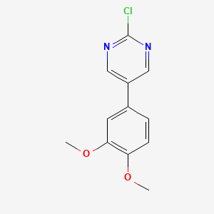 2-Chloro-5-(3,4-dimethoxyphenyl)pyrimidine