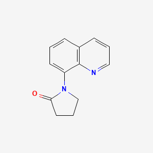 molecular formula C13H12N2O B8752508 1-(8-Quinolyl)-2-pyrrolidinone CAS No. 79276-58-7