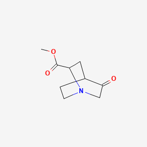 2-Quinuclidinecarboxylic acid, 5-oxo-, methyl ester