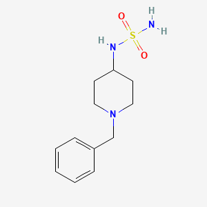 molecular formula C12H19N3O2S B8752593 N-(1-Benzylpiperidin-4-yl)sulfamide 
