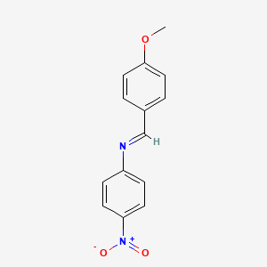 molecular formula C14H12N2O3 B8752699 N-(p-Methoxybenzylidene)-p-nitroaniline CAS No. 15450-66-5