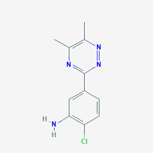 2-Chloro-5-(5,6-dimethyl-1,2,4-triazin-3-yl)aniline