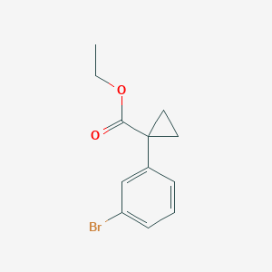 molecular formula C12H13BrO2 B8752766 Ethyl 1-(3-bromophenyl)cyclopropanecarboxylate 