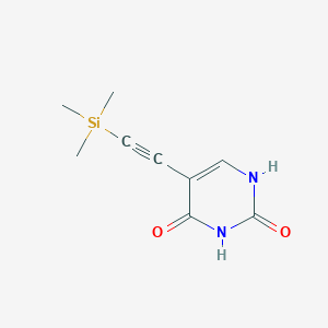 molecular formula C9H12N2O2Si B8752782 5-[(Trimethylsilyl)ethynyl]pyrimidine-2,4(1H,3H)-dione CAS No. 83355-90-2