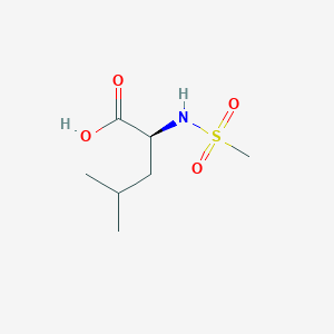 molecular formula C7H15NO4S B8752807 L-Leucine, N-(methylsulfonyl)- CAS No. 36724-95-5